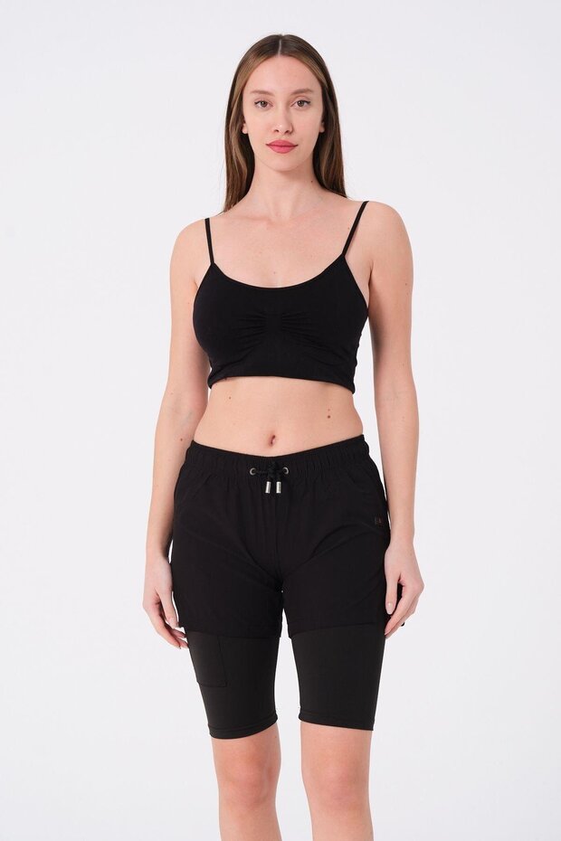 Women's leggings swim shorts 870 black