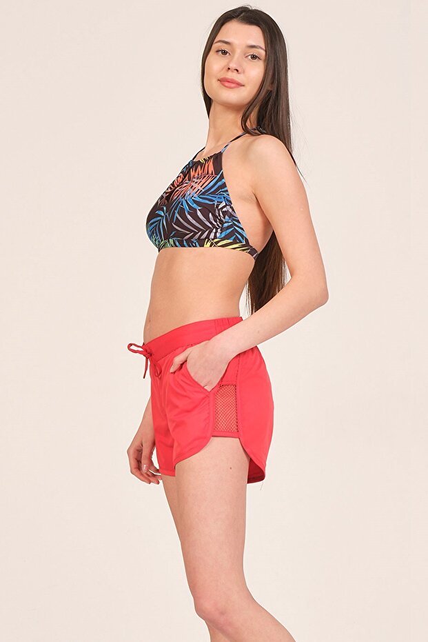 Bn-11 Women's Swim Shorts Red