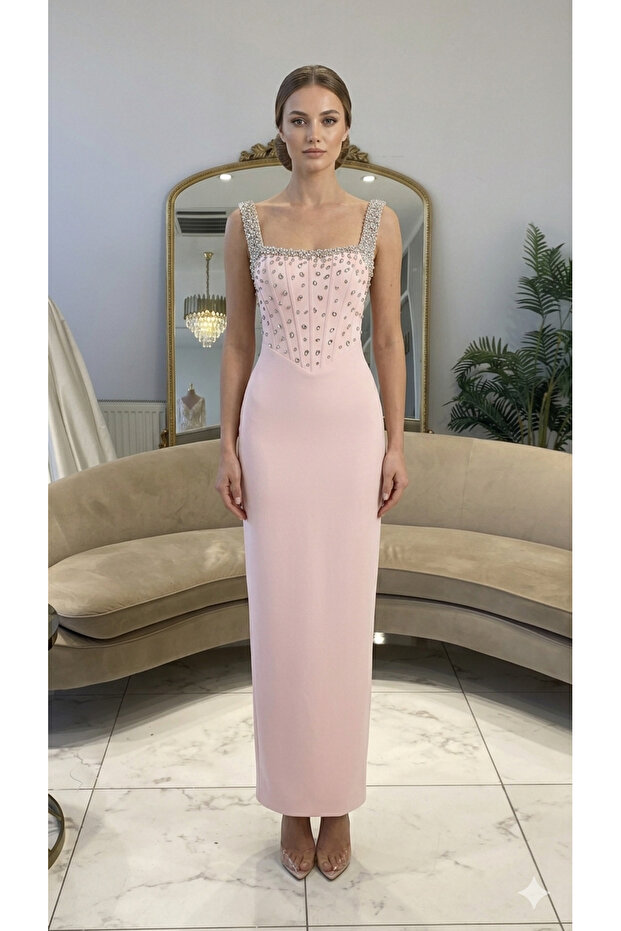 MİDİ ABİYE ELBİSE - 1