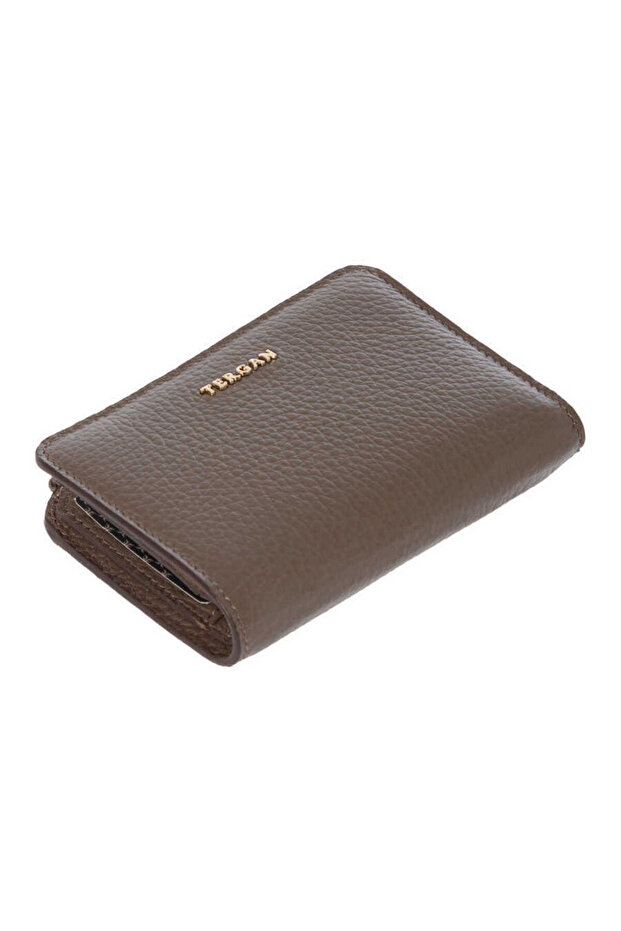 Beige Genuine Leather Women's Wallet - S1Cb00005812-B73