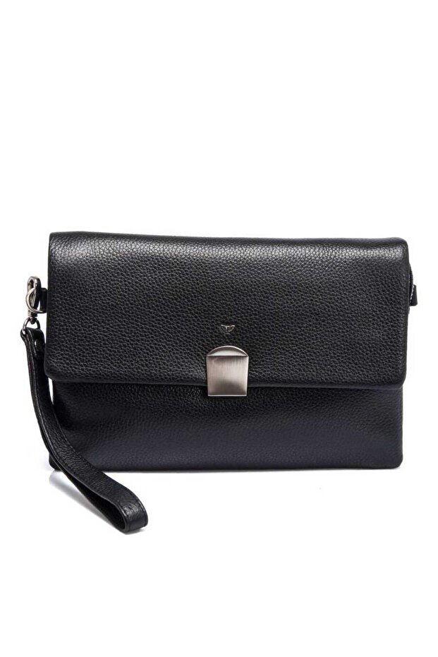 Black Genuine Leather Men's Portfolio Bag - S1Pc00021230-A6F