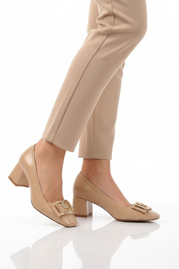 Beige Women's Heeled Shoes