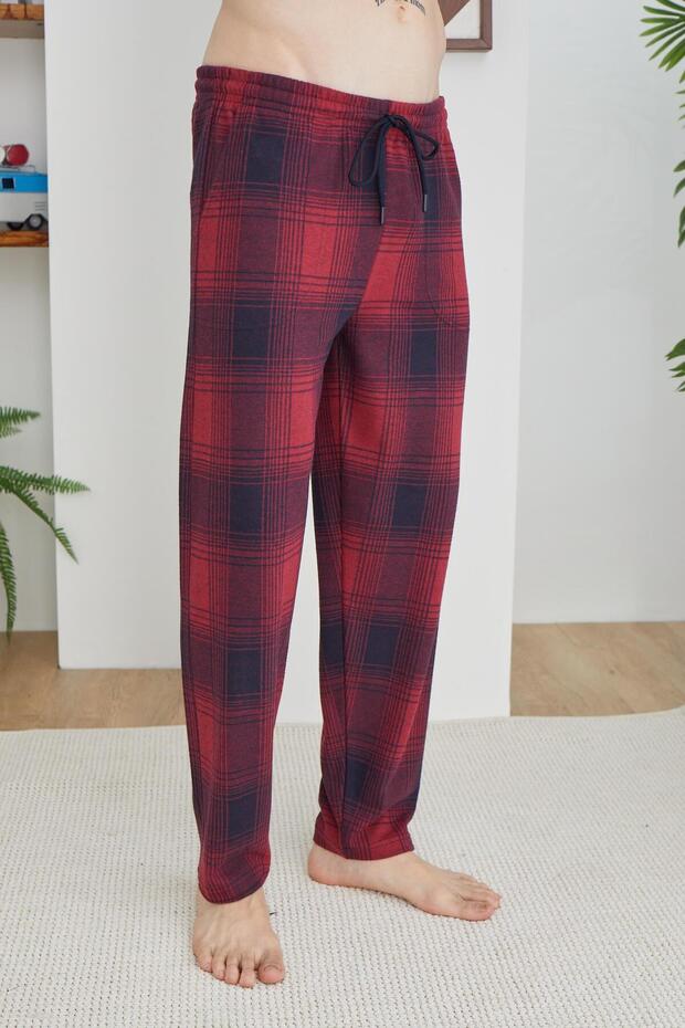 204 Men's Jacquard Fleece 100% Cotton Regular Fit Elastic Waistband Sweatpants/Pants/Pajama Bottoms