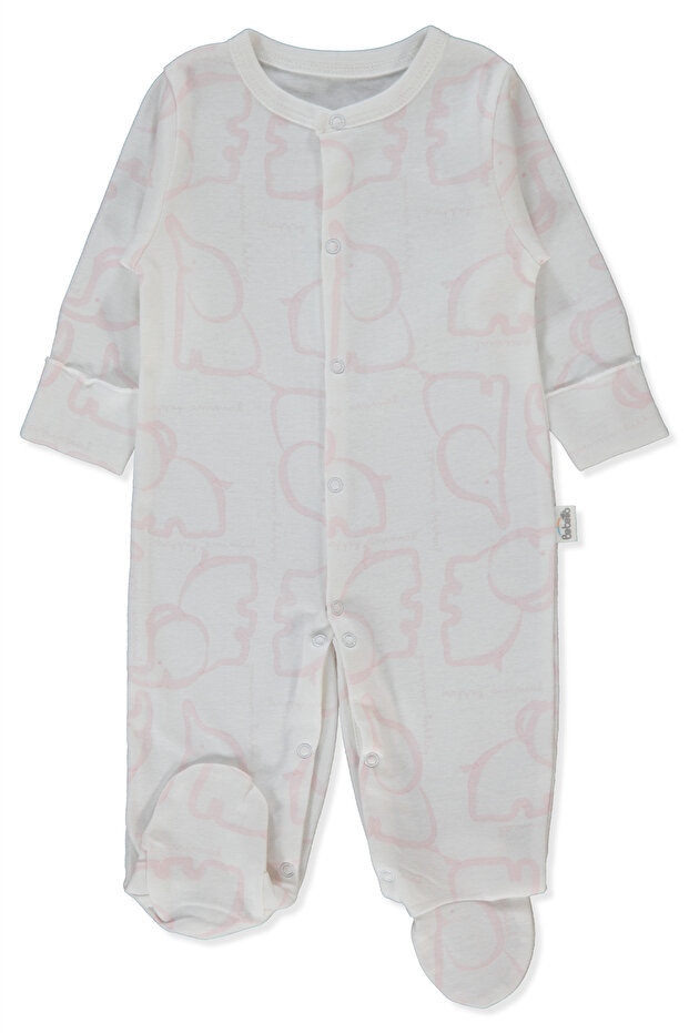 Ribana Pink Jumpsuit with Booties (Happy Animal)