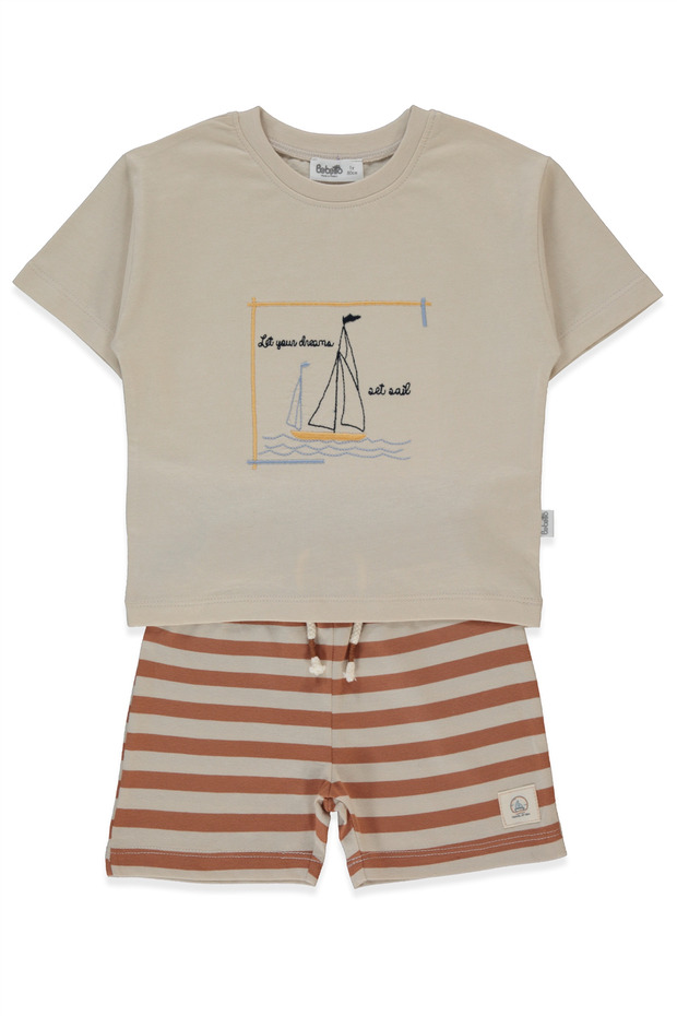Süprem Shorts 2-Piece Set (New Route) Beige