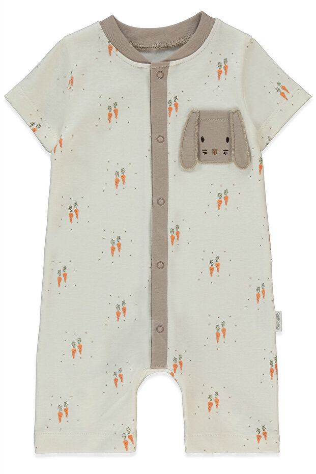Interlock Golf Jumpsuit (Baby Carrot) Ecru