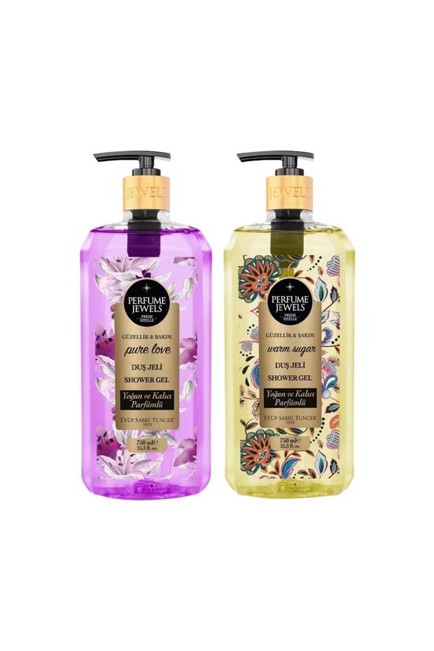 Pure Love Shower Gel and Warm Sugar Shower Gel 750 ml