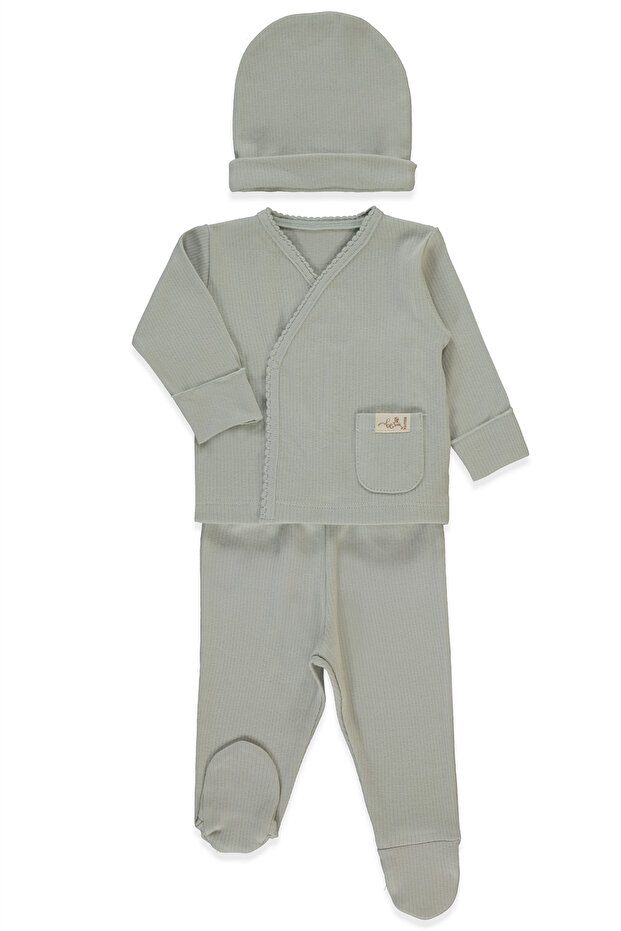 Organic Reported Interlock Zibin Set 3-Piece (Organic Be Nature) Mint
