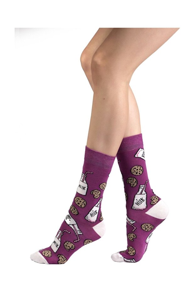 Milk Patterned Socks - 2