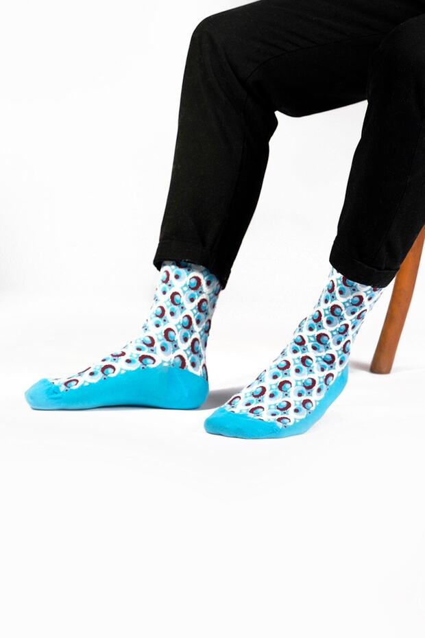 Bubble Desenli Çorap - 4