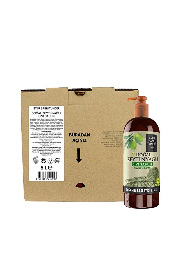 Natural Olive Oil Liquid Soap and Pump Bottle