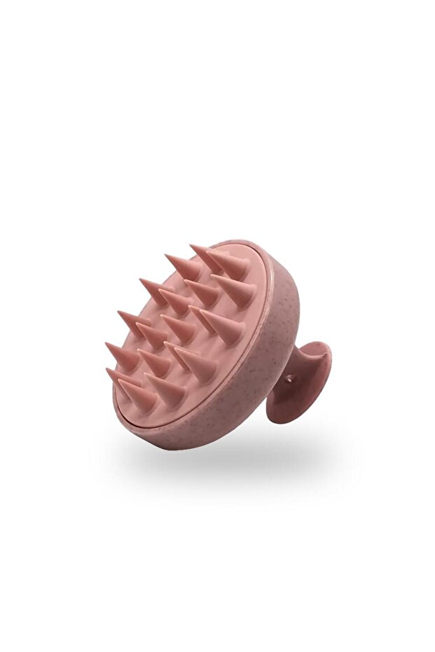 Soft Silicone Massage Shampoo Brush Pink