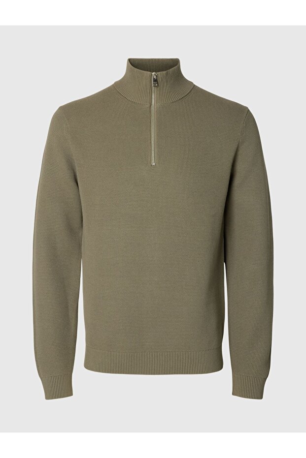 Pullover mit halbem Reißverschluss - 2