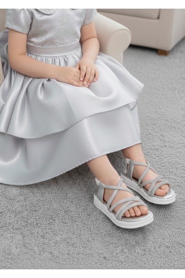 Children's Sandals Stoned Daily Children's Evening Dress Stoned Sandals Shoes Orthopedic