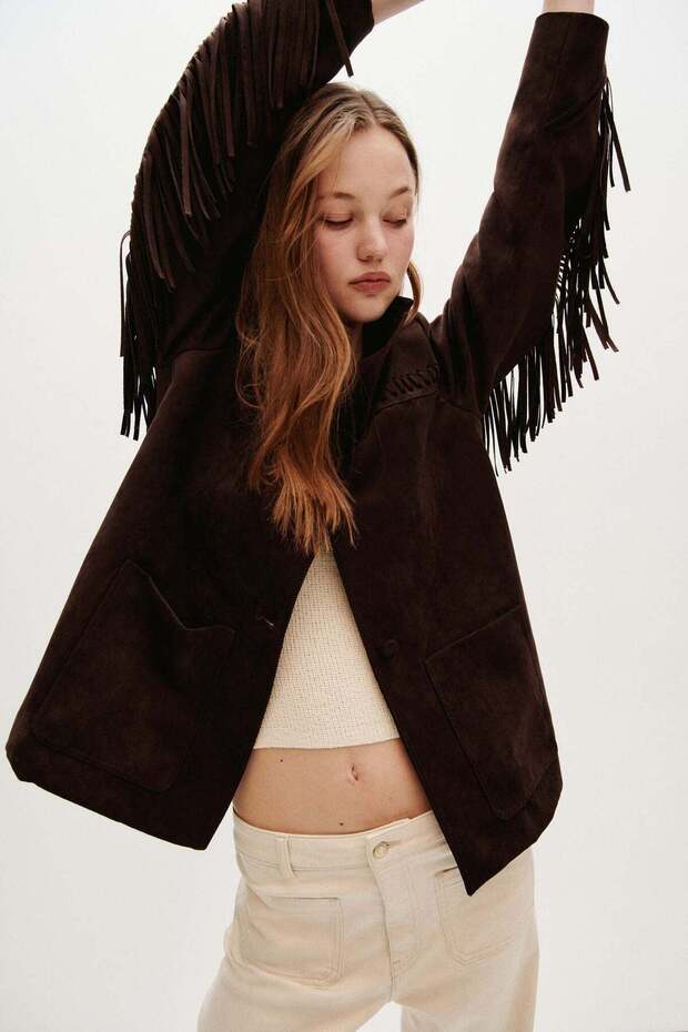 Fringed blazer - 1