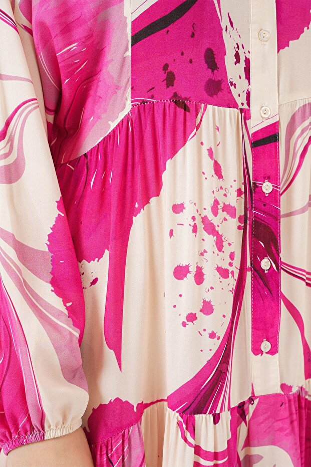 Rochie lungă modestă cu model BDART - 5