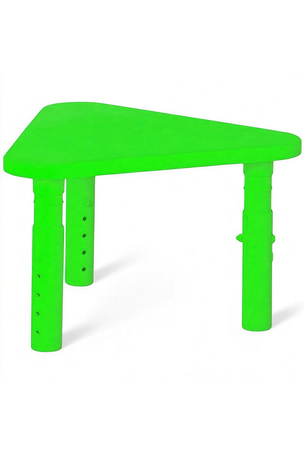 Adjustable Height Kids Plastic Table, Triangular Activity Study Table for Kindergarten Playroom