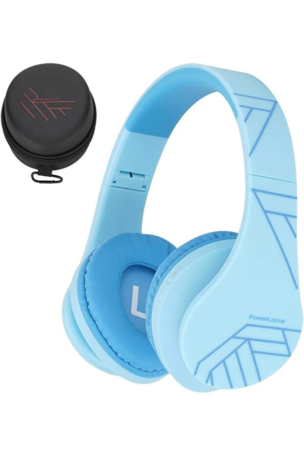 Kids Bluetooth Headphones, 85dB Limit, Foldable, Mic, Carry Case, Micro SD/TF