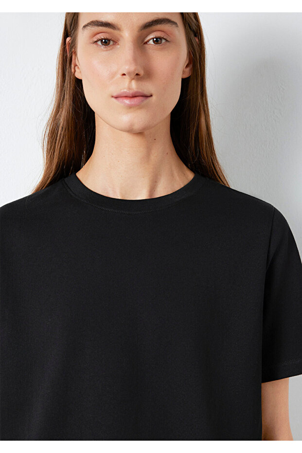 Μαύρο μπλουζάκι Basic Regular Fit / Normal Cut 1600965-900 - 8