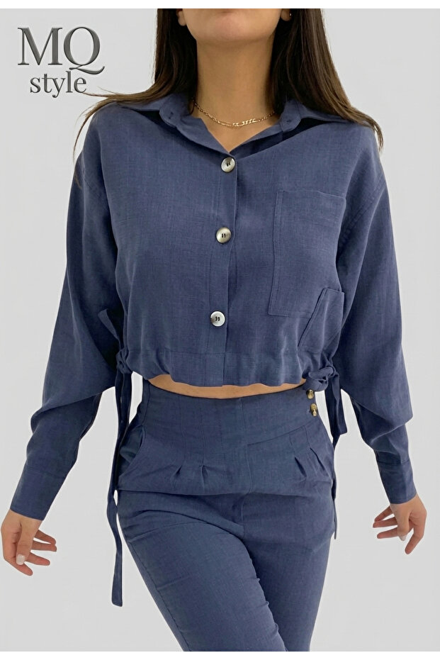 A trendy cropped shirt with a Side-Tie from Style – the epitome of femininity - 3