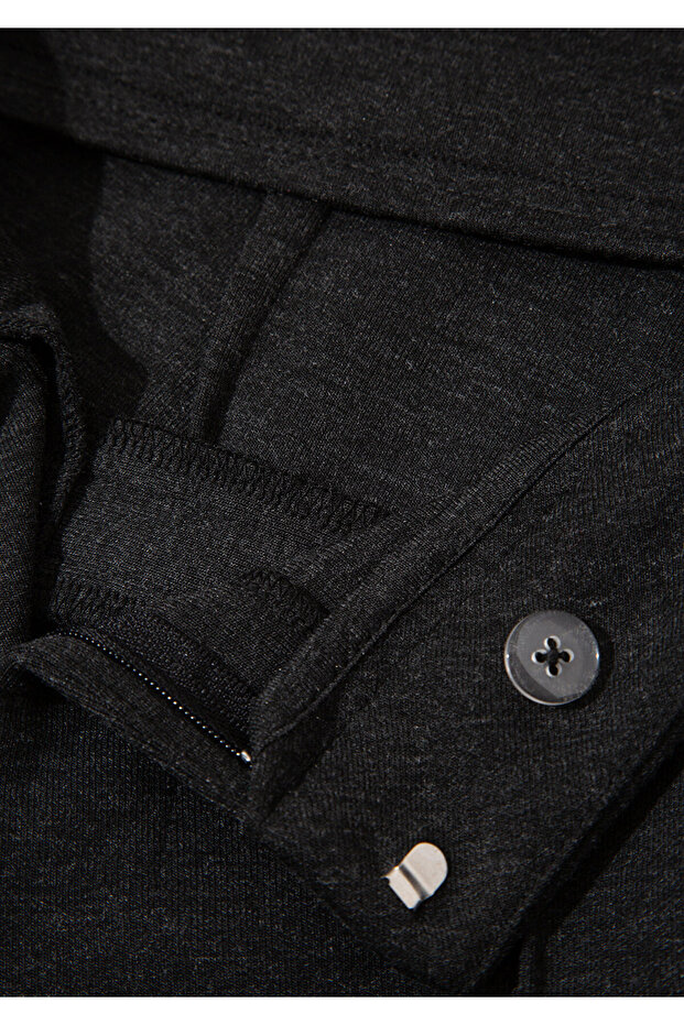 Antrasit Örme Pantolon 1011048-87829 - 7