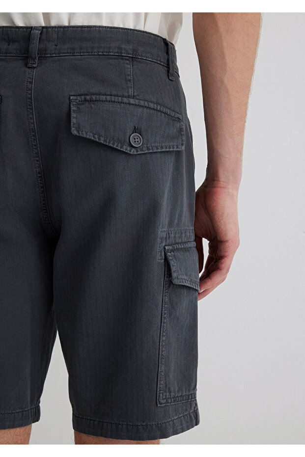 Antrasit Kargo Şort 0410287-80776 - 8