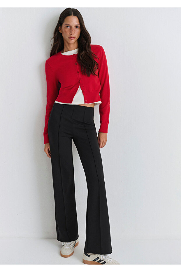 Siyah Örme Pantolon 1010968-900 - 3