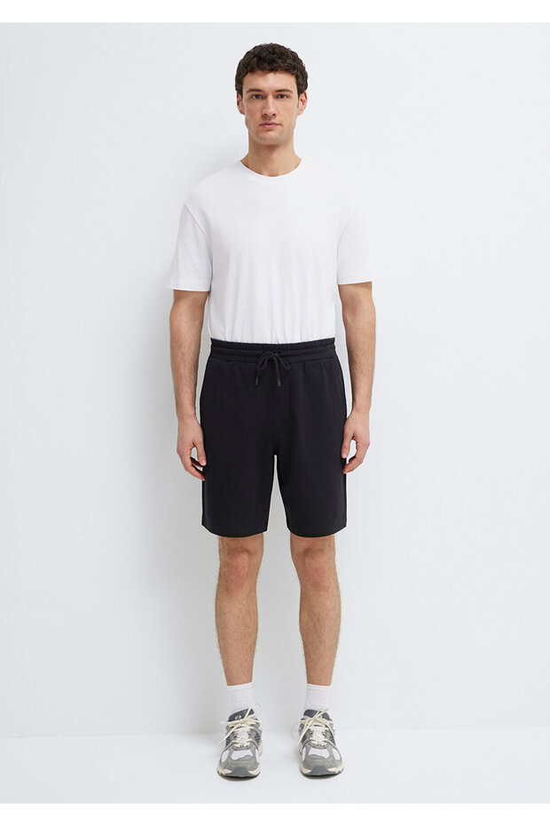 Black Knitted Shorts 066935-900 - 3