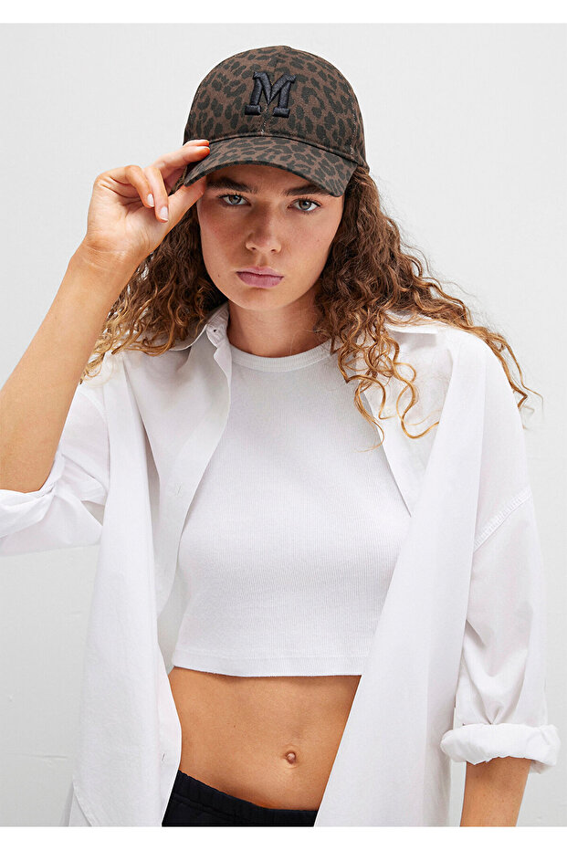 قبعة منقوشة بنقشة الفهد 1913461-26823 - 2