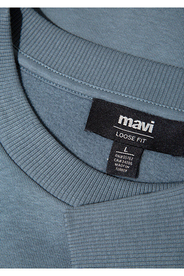 Crew Neck Basic Sweatshirt 0S10276-80889 - 7