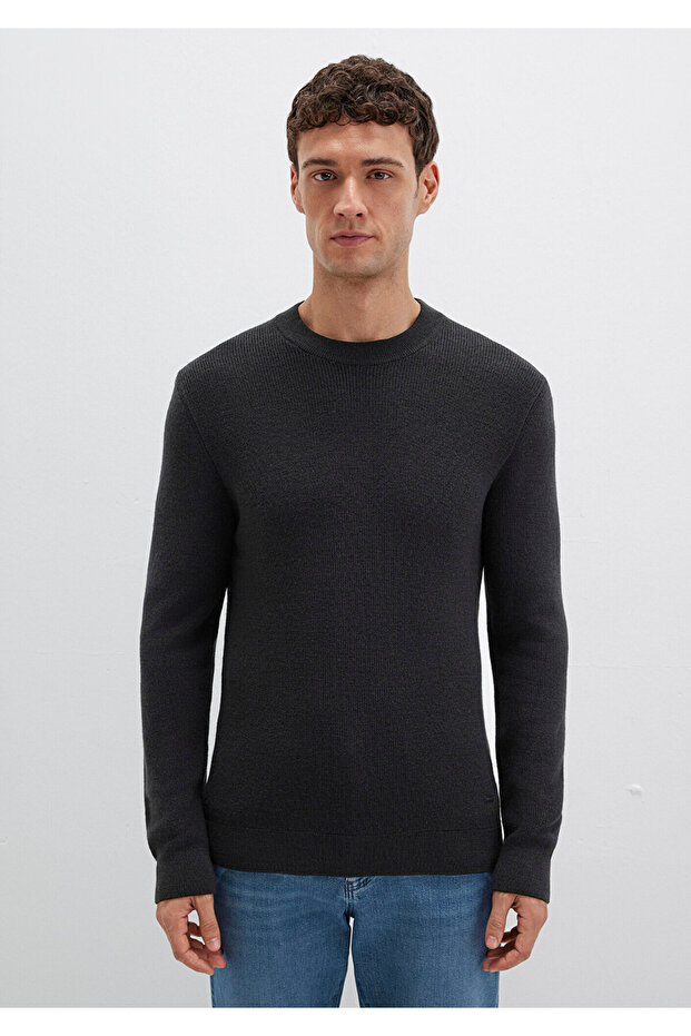 Schwarzer Herrenpullover M0710291-900 - 3