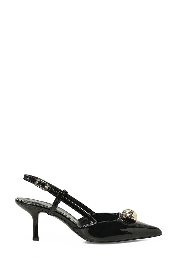 26S-039 6Fx Black Women Heeled Shoes