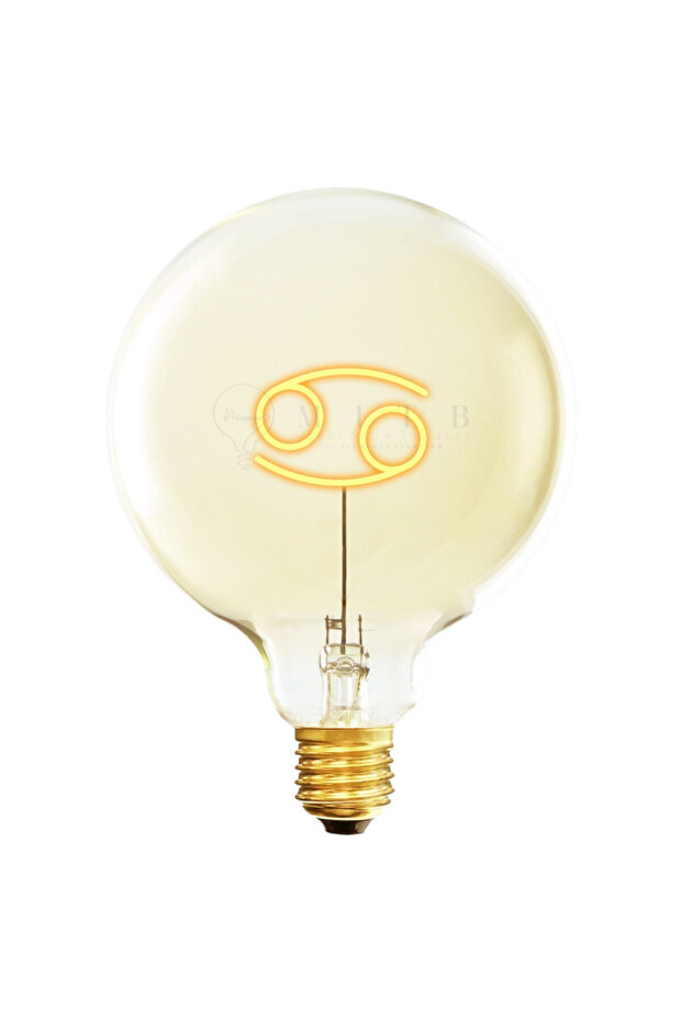 Glass LED Filament Decorative Bulb “Cancer” – 70 × H110 mm