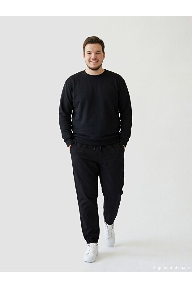 Ermus Global and Siyah Standard Fit Men's Jogger Pants Pants