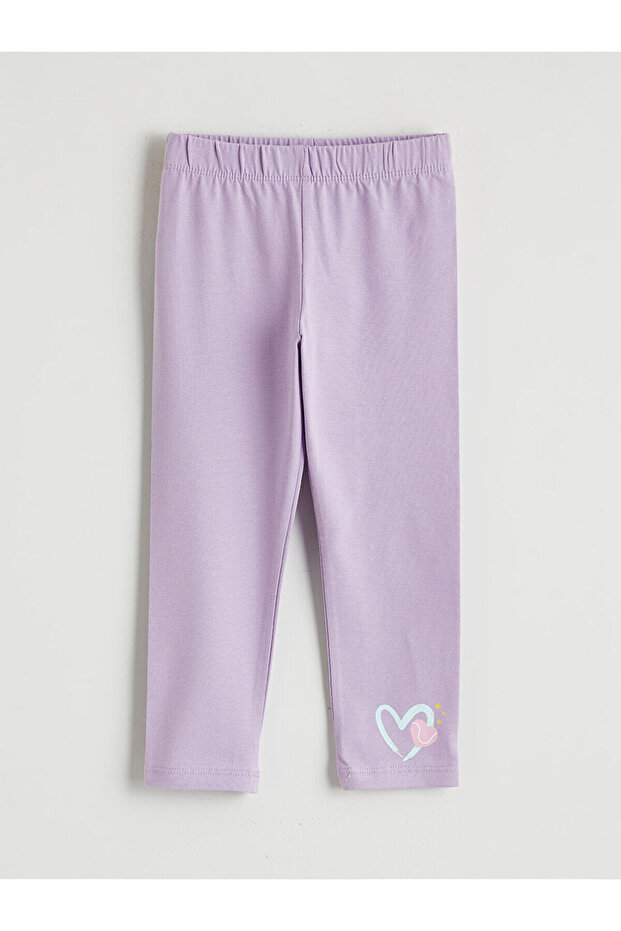 Nevavm Printed Girls' Leggings with Elastic Waist