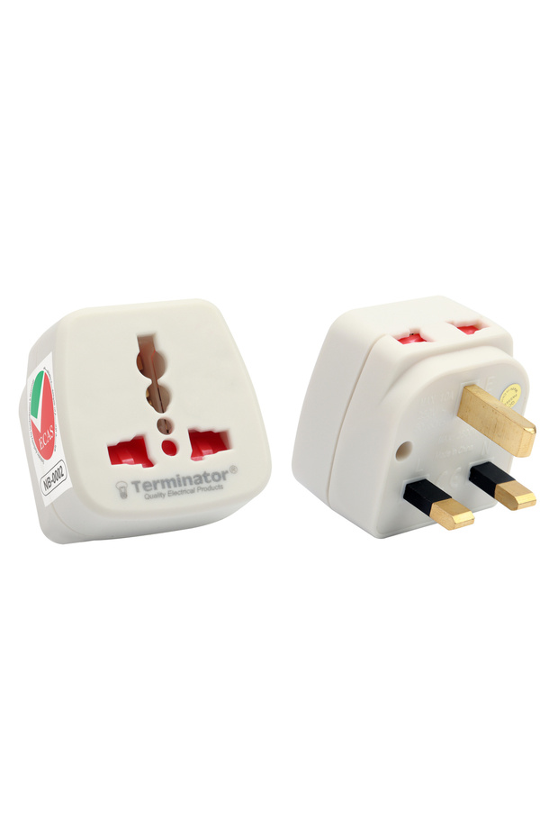 Terminator Brand Universal Travel Adaptor with 2 Pin Socket - TL 51E