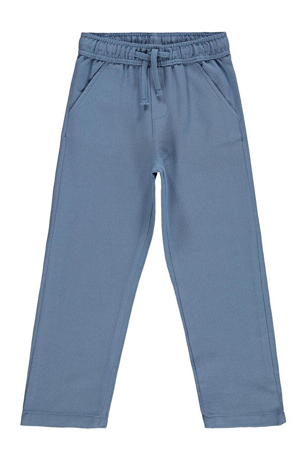 Dobby Chino Pants for 6-9 Years - Blue 8-9 Years