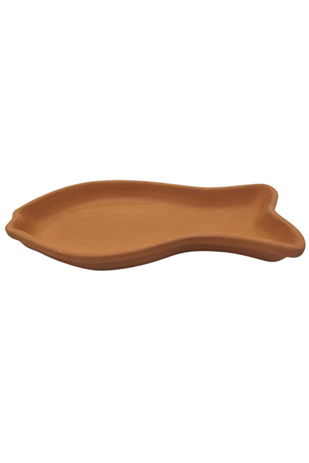 Clay Fish Cooking Pan Earthenware Pan Terracotta Pots for Cooking Fishes-34 cmX 17.5 cm-Clay