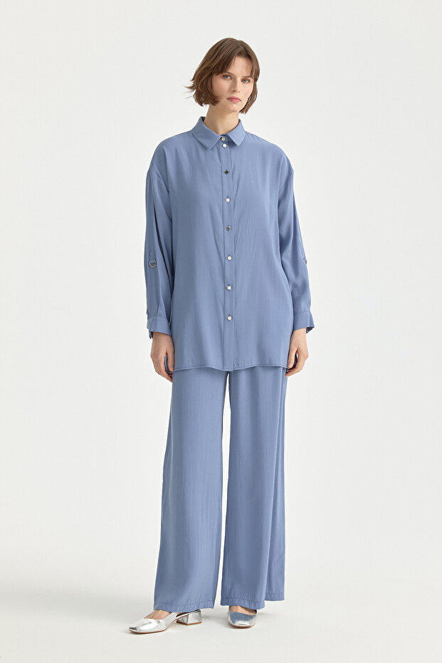 Modal Trousers Tunic Suit Indigo