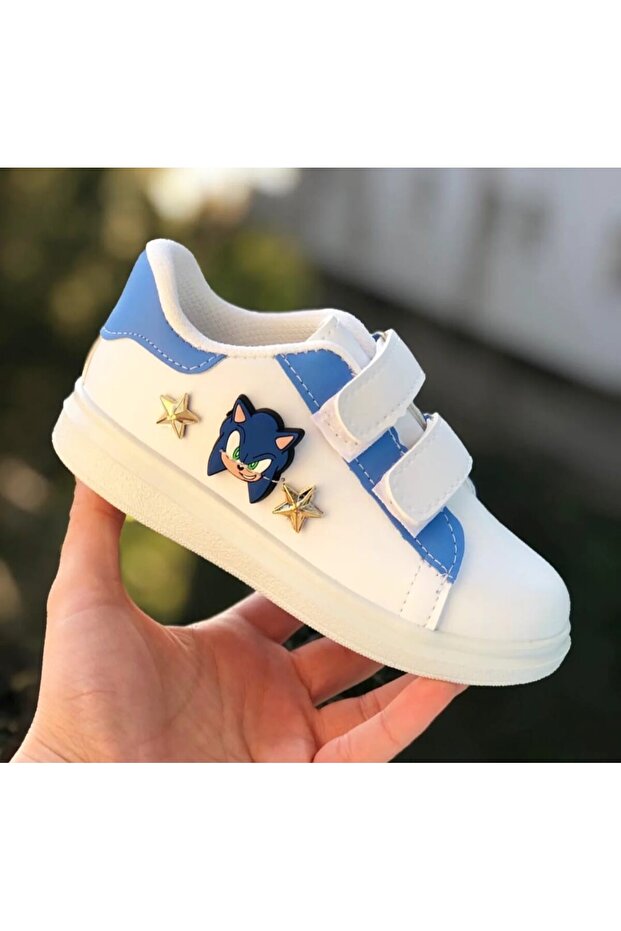 Pandalina Erkek Çocuk Cırtlı Spor Ayakkabı Kaydırmaz Taban Phylon (Hafif) Sneaker
