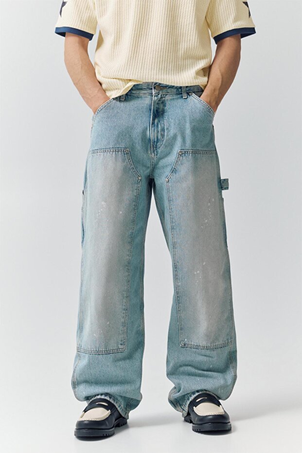 Çift paçalı jean - 2