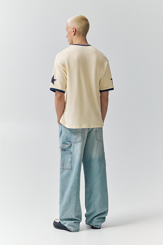 Çift paçalı jean - 5