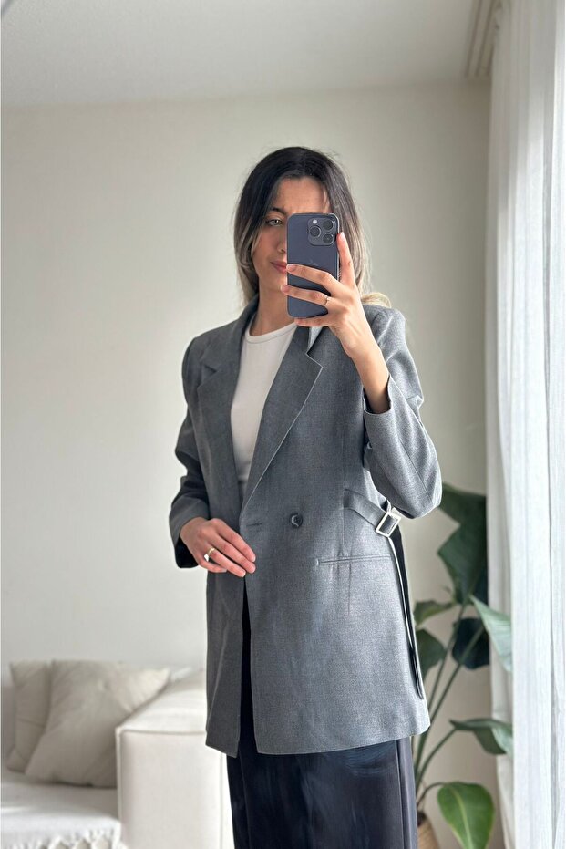 سترة أنثراسايت كبيرة الحجم - 3