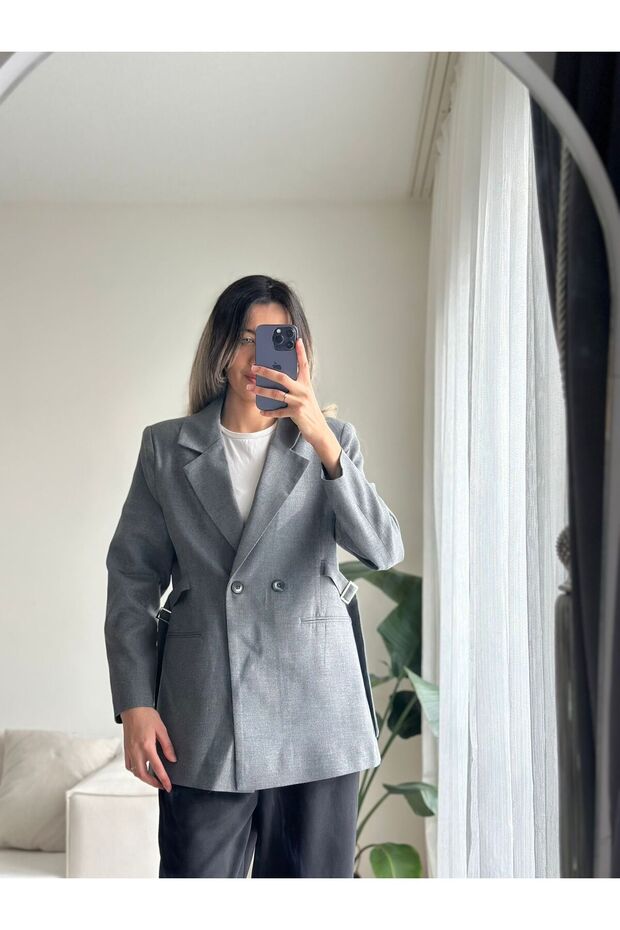 سترة أنثراسايت كبيرة الحجم - 5