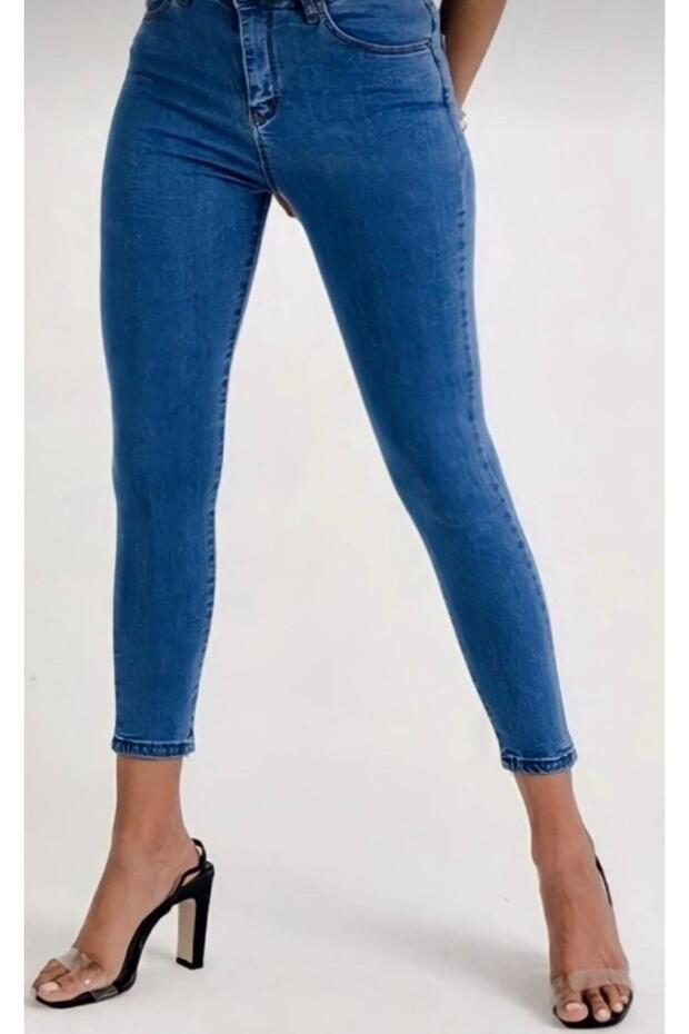 Women's New Season Recovery Lycra Medium Blue Tight-Legged Jeans