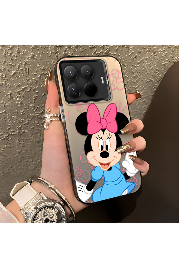 Mi 15t Pro Compatible Stylish Minnie Mouse Patterned Shockproof Phone Case