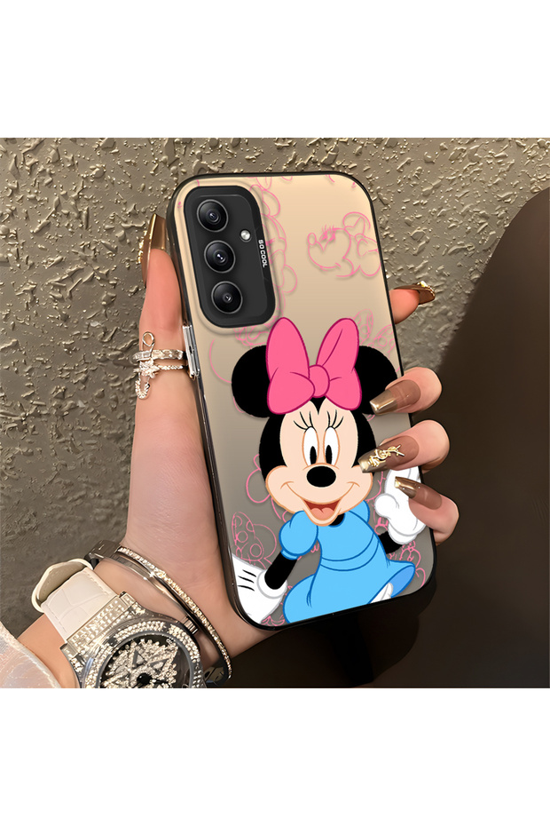 Samsung Galaxy A34 Compatible Stylish Minnie Mouse Patterned Shockproof Phone Case