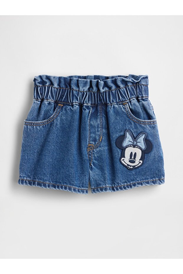 Kız Bebek Mavi Stride Denim Şort