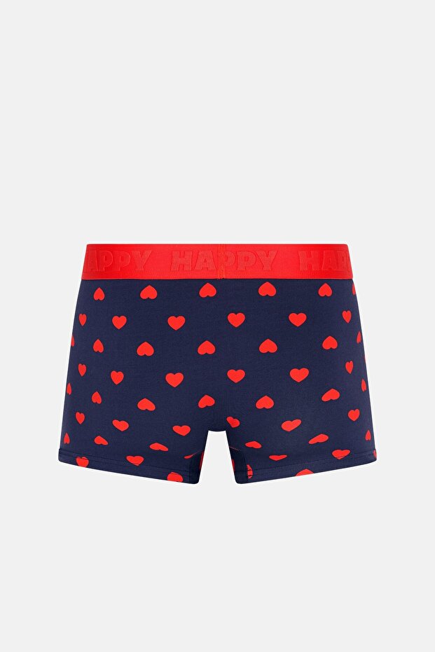 - بوكسر كاشف القلب باللون الأزرق الداكن منقوش - 2