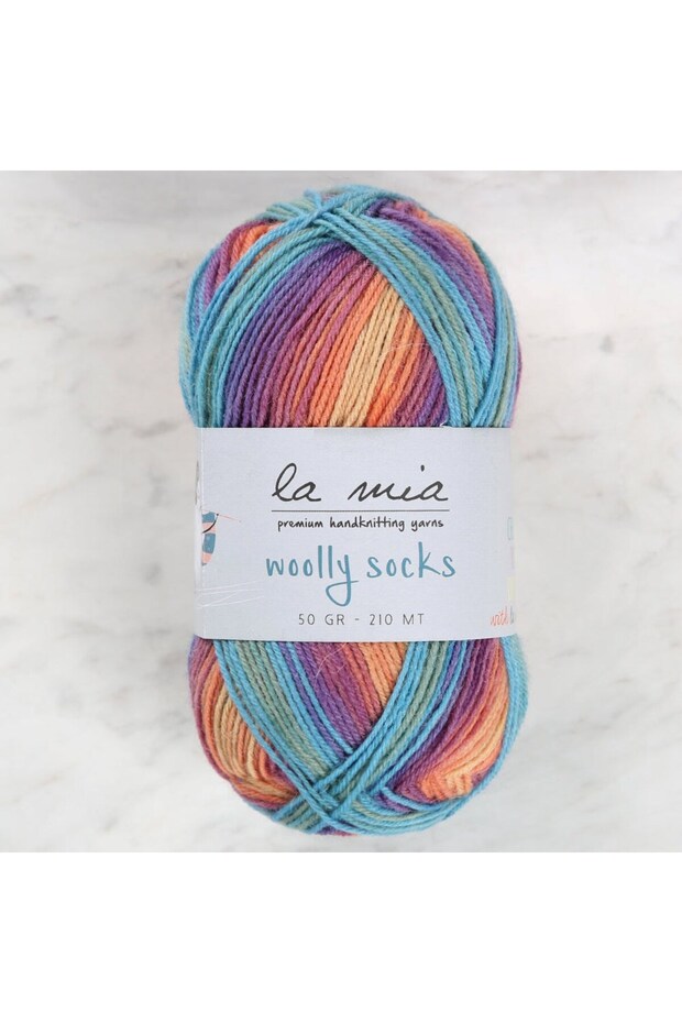 La Mia Woolly Socks Ebruli Sock Yarn - L07